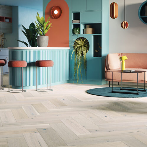 Eiche Cappuccino Fischgrat 180